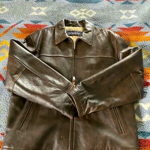 Dockers xl Mens Lamb leather jacket with slash pockets and gusset shoulders